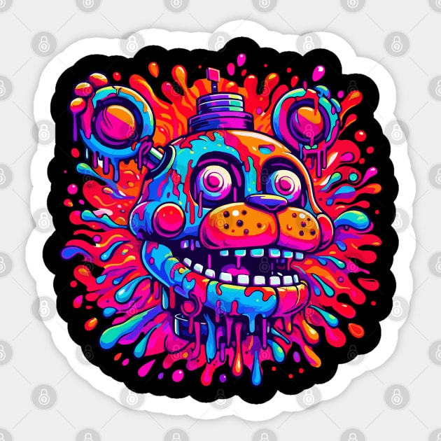 five nights at freddy Sticker by artoriaa